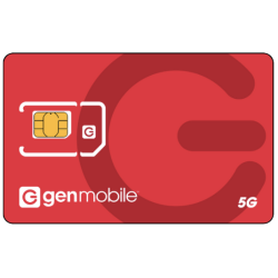 Gen Mobile PrePaid SIM 5G Card - (Rose)