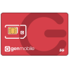copy of Gen Mobile PrePaid SIM 5G Card - (Rose)