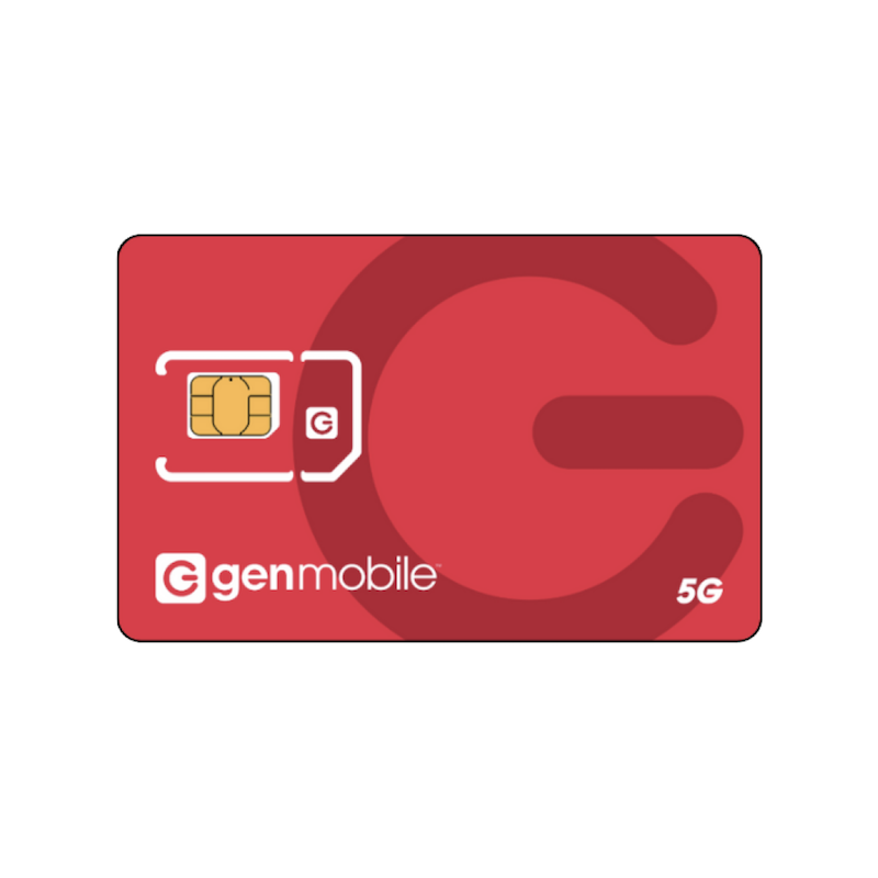 new copy of Gen Mobile PrePaid SIM 5G Card - (Rose)