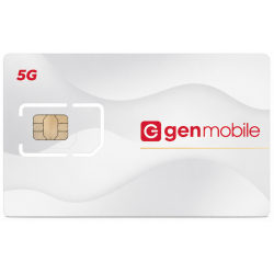 new copy of Gen Mobile PrePaid SIM 5G Card - (Rose)